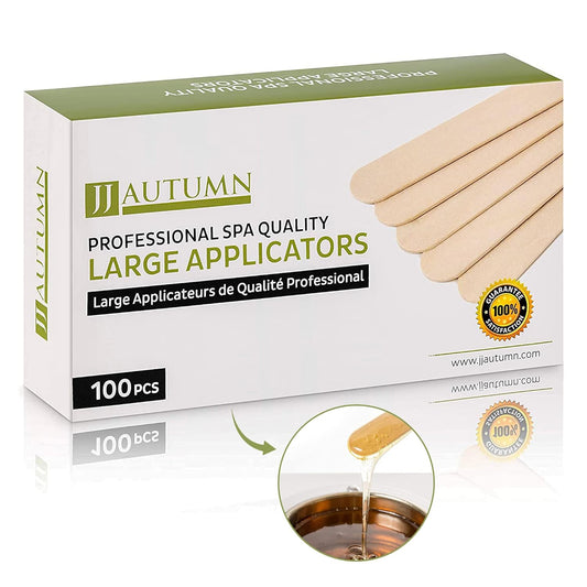 1 Month Warranty : Premium Wooden Wax Sticks – 100 Pcs 6-Inch Large Applicators for Hair Removal, Crafting, and More