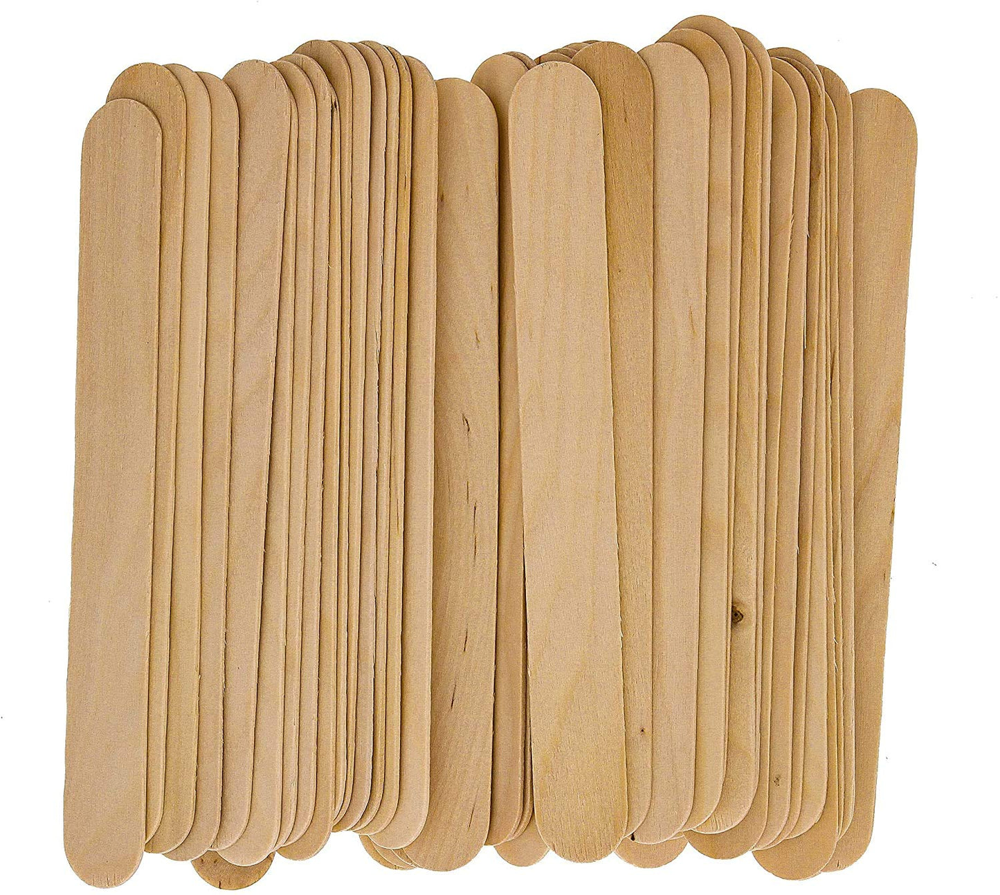 1 Month Warranty : Dukal Large Wooden Wax Sticks - Body Hair Removal Applicator for Waxin